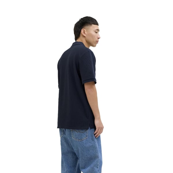 Jack&Jones JJEAUSTIN ZIP POLO SS NOOS Lacivert Erkek T-Shirt