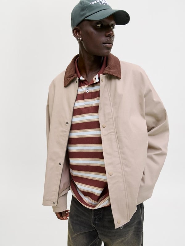 Jack&Jones JJEGRAHAM WORKER JACKET SN Bej Erkek Ceket