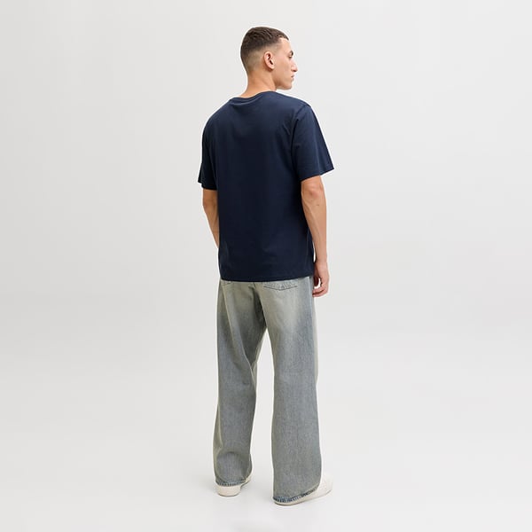 Jack&Jones JJEJEFF LOGO TEE SS SN Lacivert Erkek T-Shirt