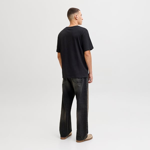 Jack&Jones JJEJEFF LOGO TEE SS SN Siyah Erkek T-Shirt