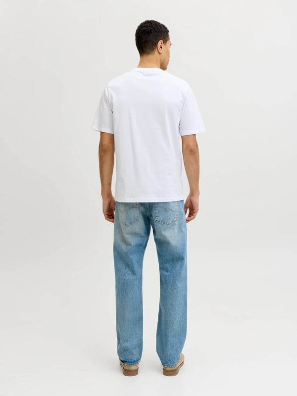 Jack&Jones JJELOGO TEE SS O-NECK 2 COL SS26 SN Beyaz Erkek T-Shirt