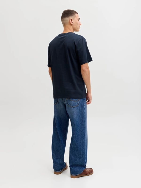 Jack&Jones JJELOGO TEE SS O-NECK 2 COL SS26 SN Lacivert Erkek T-Shirt