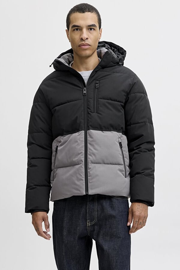 Jack&Jones JJEOWEN PUFFER SN Gri Erkek Mont