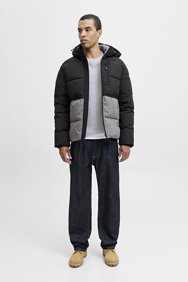 Jack&Jones JJEOWEN PUFFER SN Gri Erkek Mont