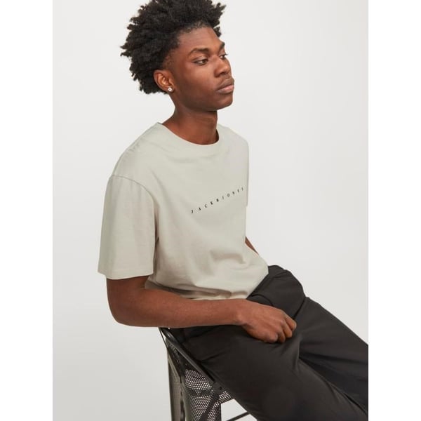 Jack&Jones JJESTAR JJ TEE SS NOOS Bej Erkek T-Shirt