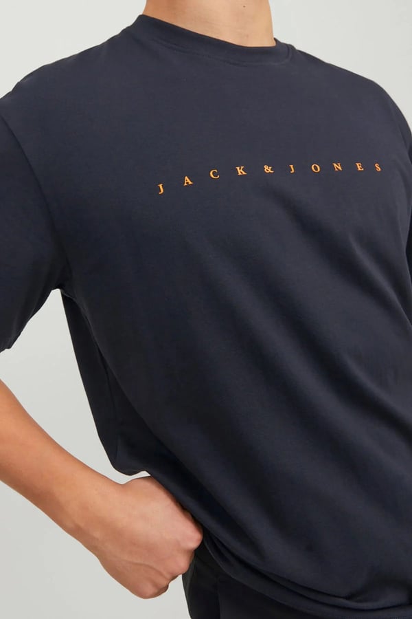 Jack&Jones JJESTAR JJ TEE SS NOOS Lacivert Erkek T-Shirt