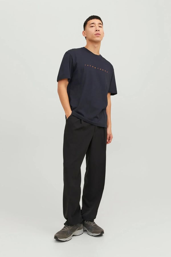Jack&Jones JJESTAR JJ TEE SS NOOS Lacivert Erkek T-Shirt
