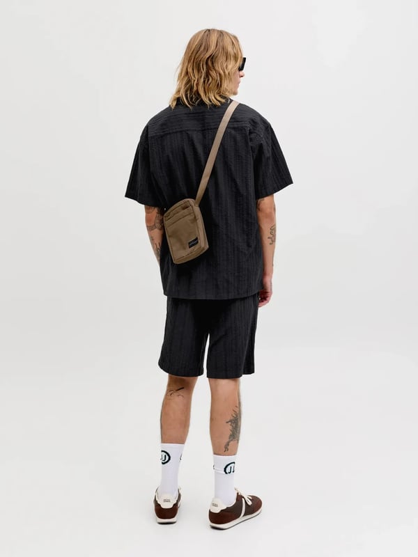 Jack&Jones JJETYSON RESORT SHIRT SS SN Siyah Erkek Gömlek