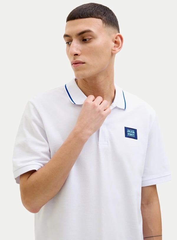 Jack&Jones JJHUDSON POLO SS Beyaz Erkek Gömlek