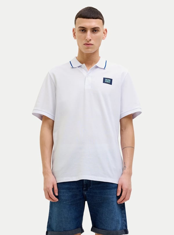 Jack&Jones JJHUDSON POLO SS Beyaz Erkek Gömlek