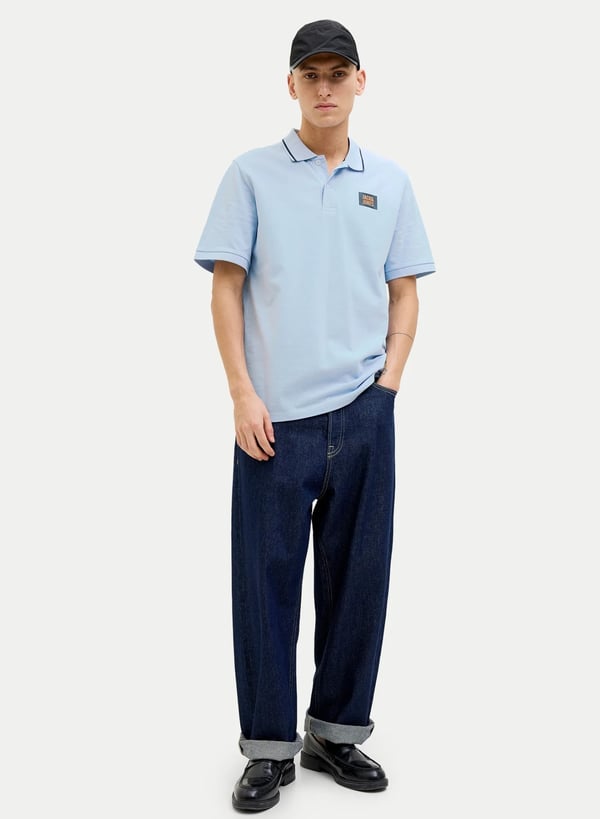 Jack&Jones JJHUDSON POLO SS Mavi Erkek Gömlek