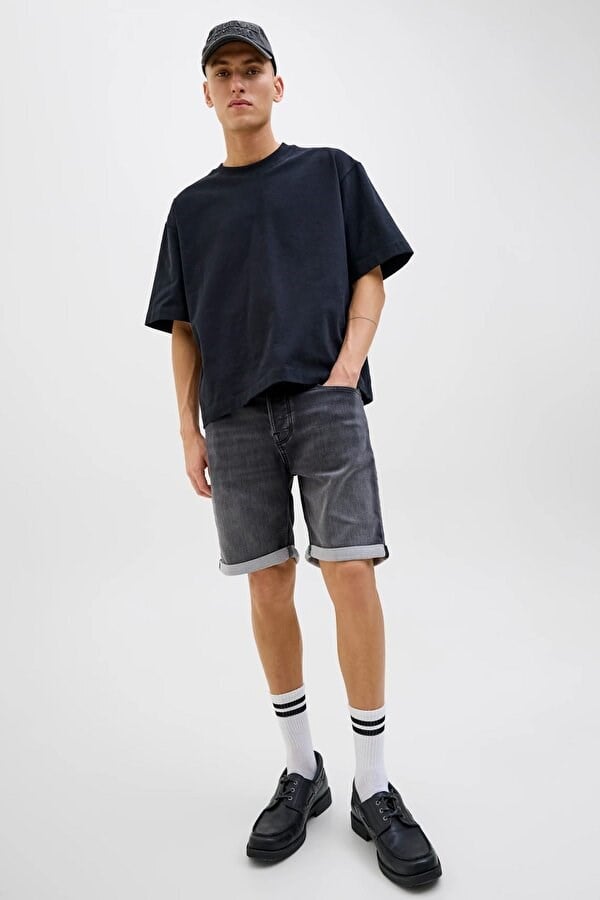 Jack&Jones JJIRICK JJICON I.K. SHORTS GE 062 SN Siyah Erkek Şort