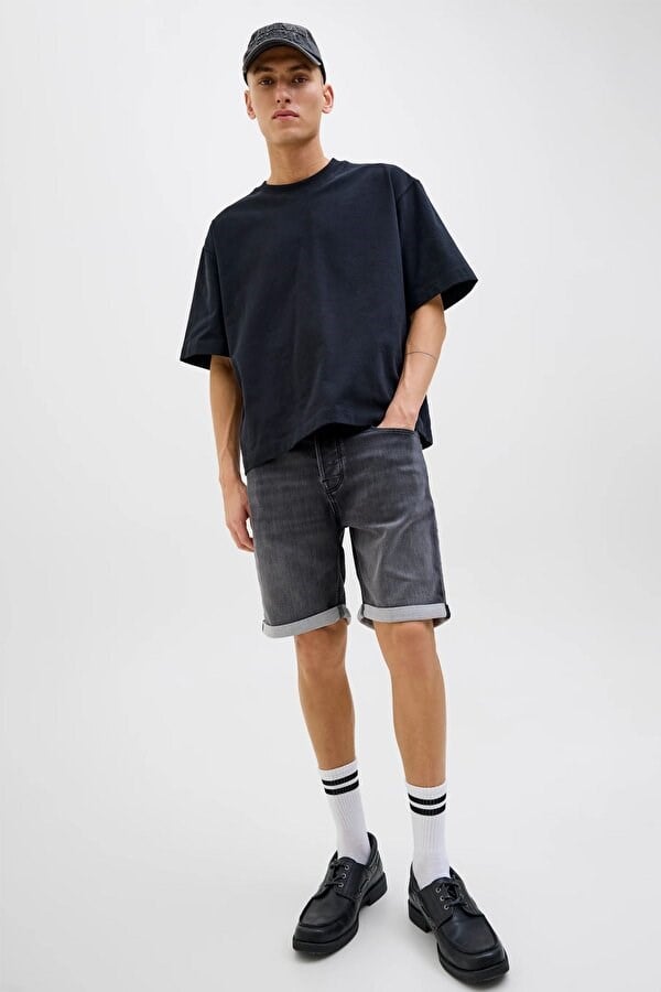 Jack&Jones JJIRICK JJICON I.K. SHORTS GE 062 SN Siyah Erkek Şort