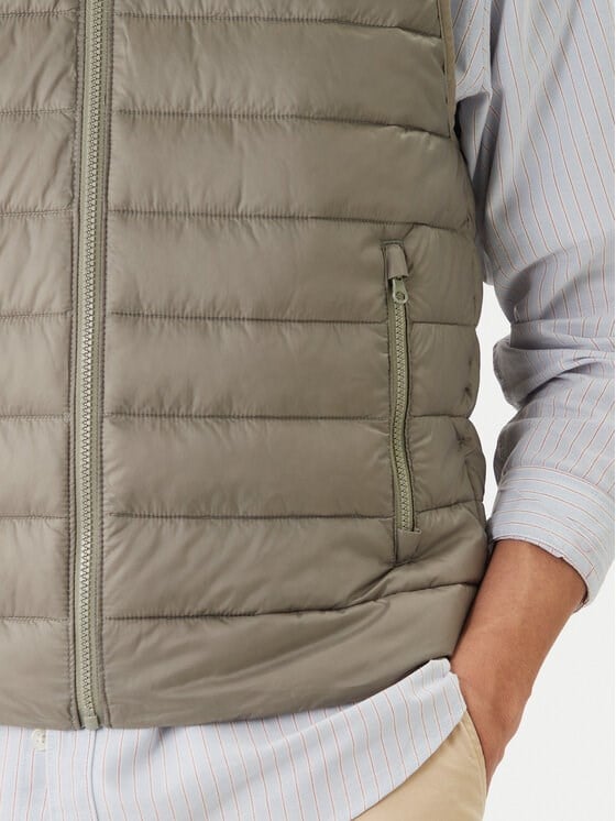 Jack&Jones JJLOUIS LIGHT BODYWARMER COLLAR Haki Erkek Yelek