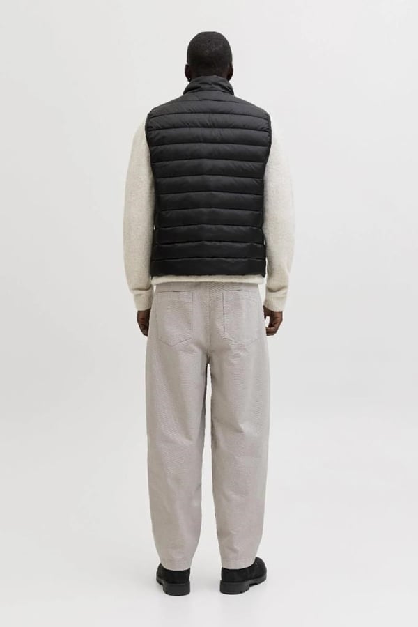 Jack&Jones JJLOUIS LIGHT BODYWARMER COLLAR Siyah Erkek Yelek