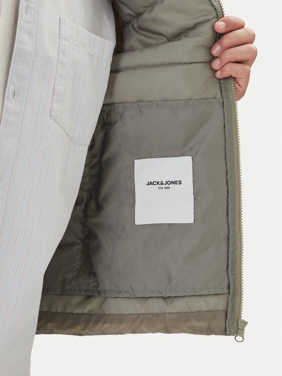 Jack&Jones JJLOUIS LIGHT BODYWARMER COLLAR Haki Erkek Yelek