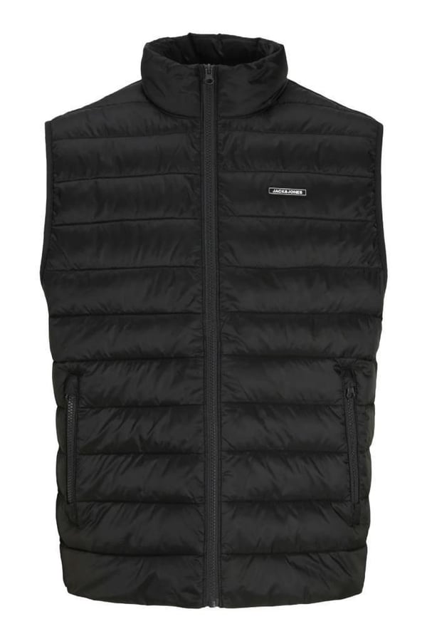 Jack&Jones JJLOUIS LIGHT BODYWARMER COLLAR Siyah Erkek Yelek
