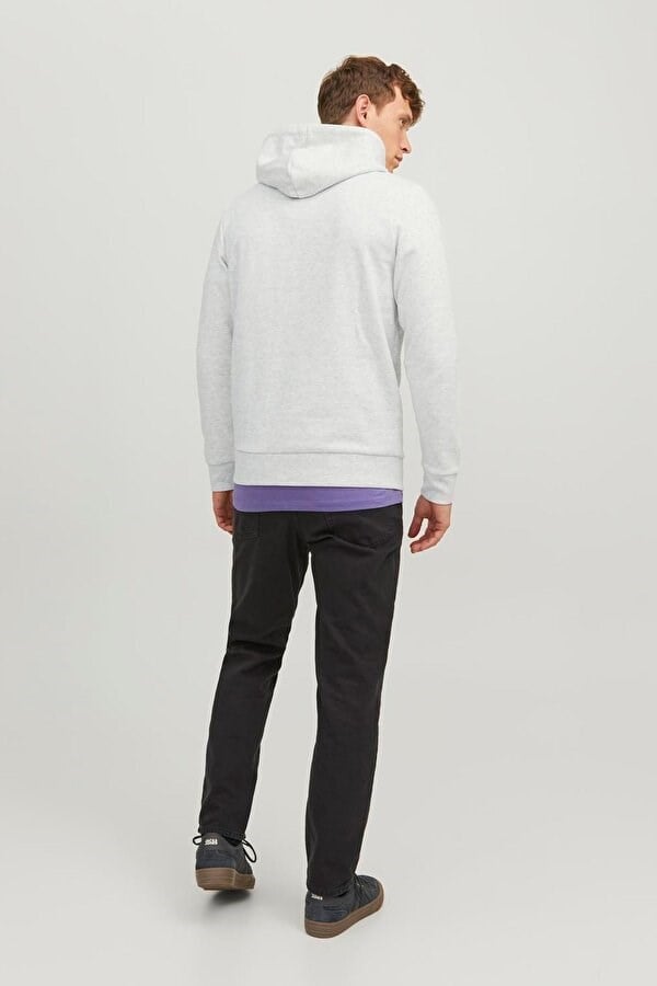 Jack&Jones JORBEWARE SWEAT HOOD FST Beyaz Erkek Sweatshirt