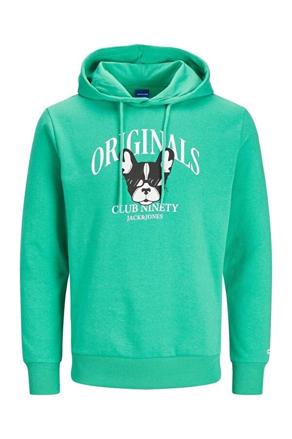 Jack&Jones JORBEWARE SWEAT HOOD FST Yeşil Erkek Sweatshirt