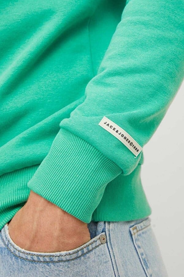 Jack&Jones JORBEWARE SWEAT HOOD FST Yeşil Erkek Sweatshirt