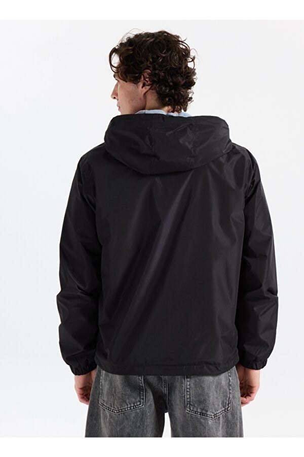 Jack&Jones JORBILLYBURG LIGHT HOOD JACKET Siyah Erkek Ceket