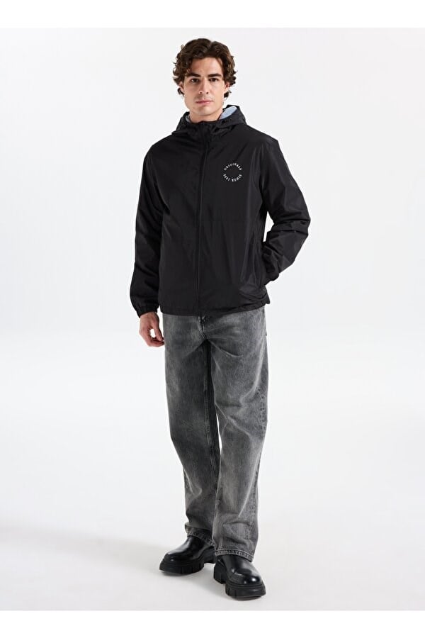 Jack&Jones JORBILLYBURG LIGHT HOOD JACKET Siyah Erkek Ceket