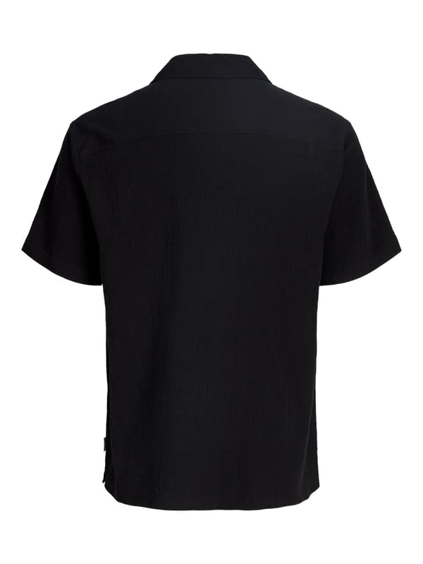 Jack&Jones JORLUKE CRINKLE RESORT SHIRT SS SN Siyah Erkek Gömlek