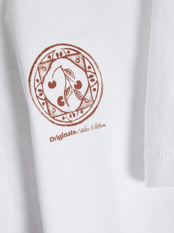 Jack&Jones JORPAROS CHEST TEE SS CREW NECK Beyaz Erkek Gömlek