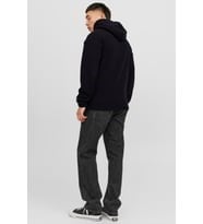 Jack&Jones JORSILVERLAKE FLEECE HOOD Siyah Erkek Sweatshirt
