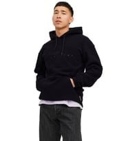 Jack&Jones JORSILVERLAKE FLEECE HOOD Siyah Erkek Sweatshirt