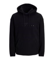 Jack&Jones JORSILVERLAKE FLEECE HOOD Siyah Erkek Sweatshirt
