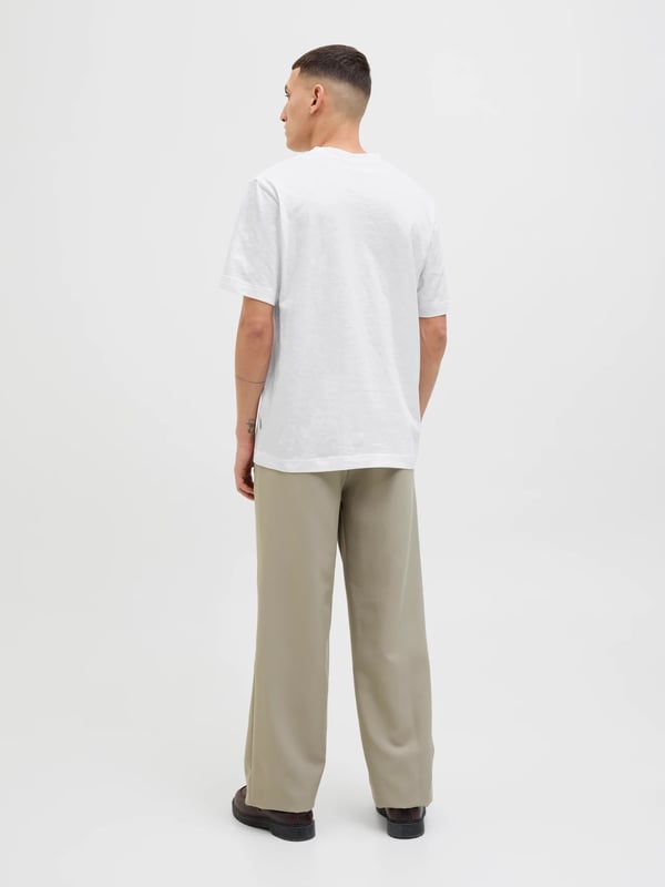 Jack&Jones JORSPLIT AOP BRANDING TEE SS CREW NECK Beyaz Erkek T-Shirt