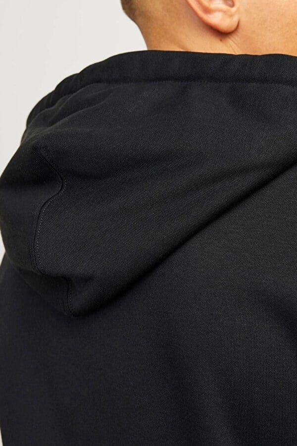 Jack&Jones JORTPORTLAND BLOCK SWEAT HOOD LN Siyah Erkek Sweatshirt