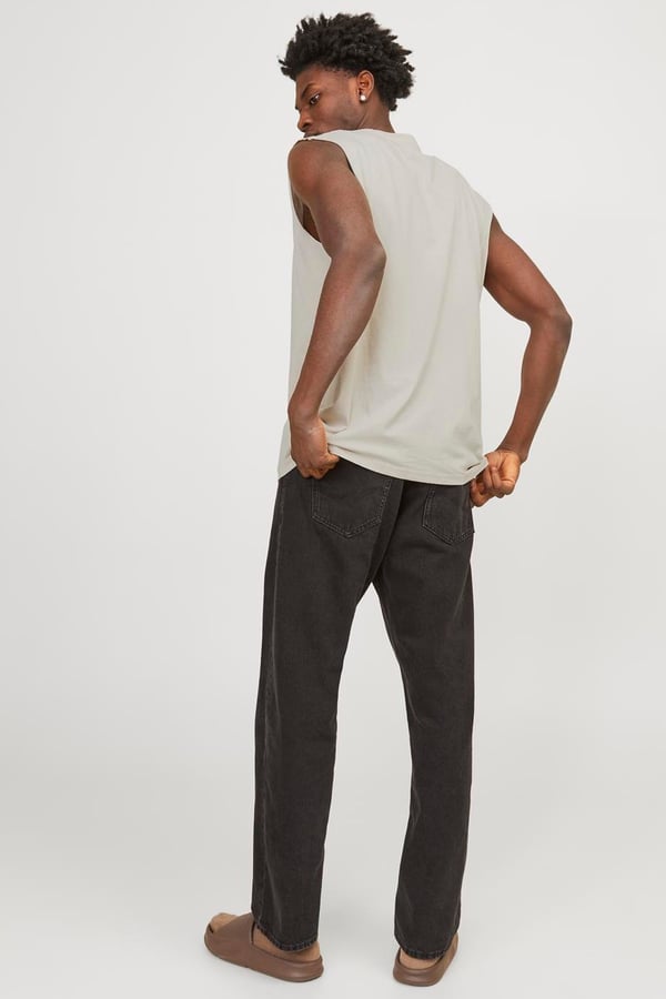 Jack&Jones JORVESTERBRO SLEEVELESS TEE SN Bej Erkek T-Shirt