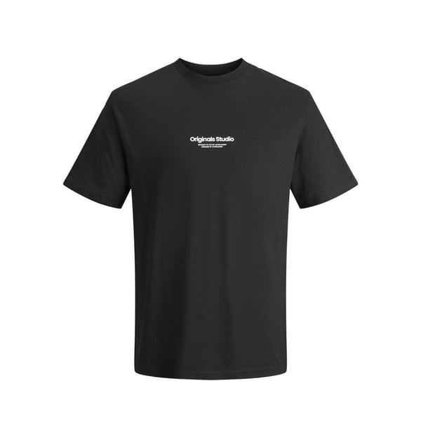 Jack&Jones JORVESTERBRO TEE SS CREW NECK NOOS Siyah Erkek T-Shirt