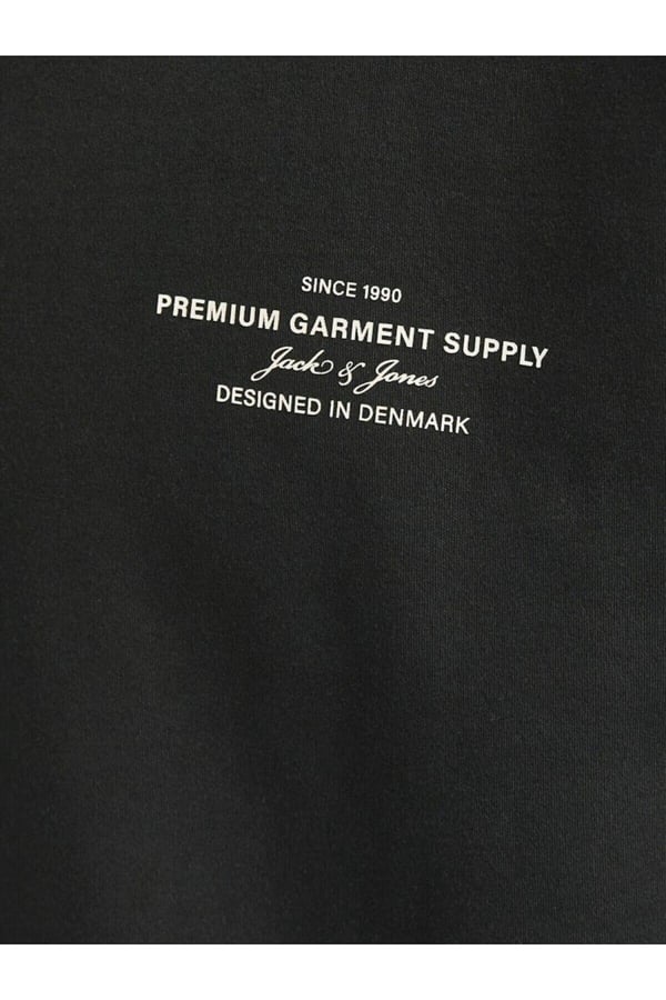 Jack&Jones JPRBLACHAD BRANDING SWEAT CREW NECK LN Siyah Erkek Sweatshirt