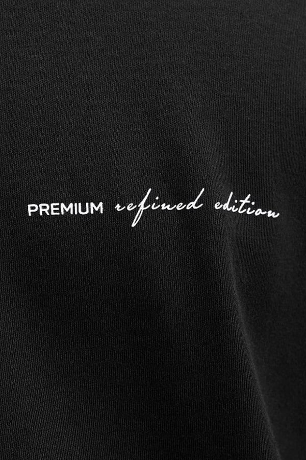 Jack&Jones JPRBLAOWEN SS BRANDING TEE SN Siyah Erkek T-Shirt