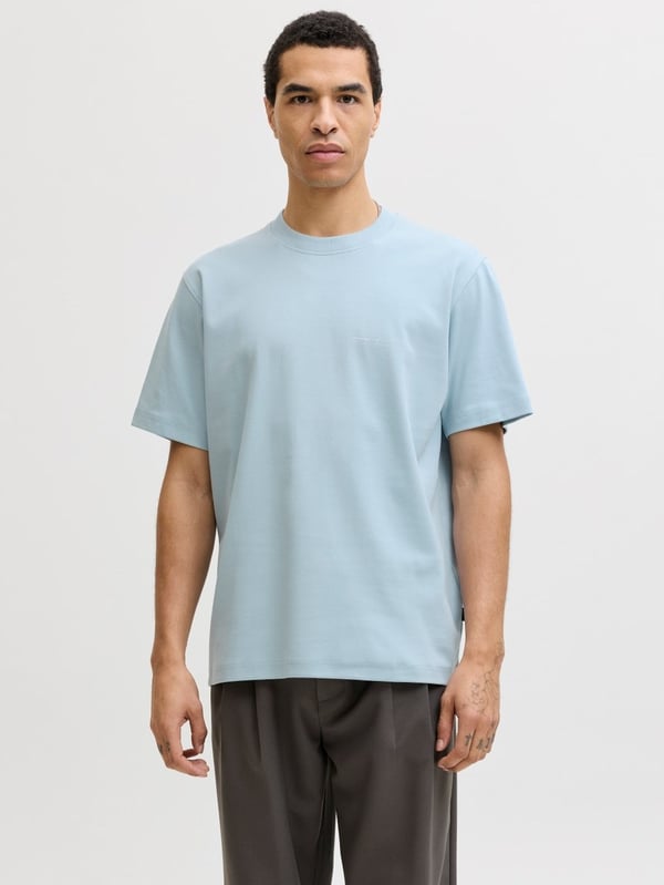 Jack&Jones JPRBLAOWEN SS BRANDING TEE SN Açık Mavi Erkek T-Shirt