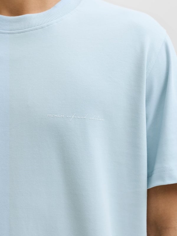 Jack&Jones JPRBLAOWEN SS BRANDING TEE SN Açık Mavi Erkek T-Shirt