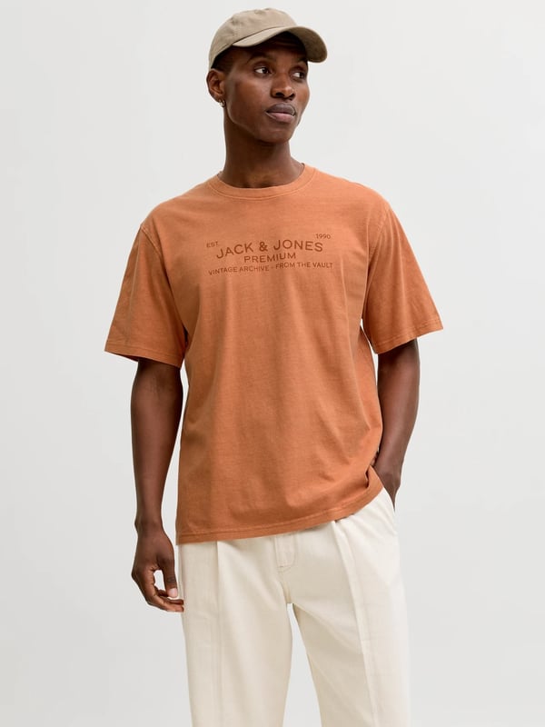 Jack&Jones JPRBLUAIDEN SS TEE Pudra Erkek T-Shirt