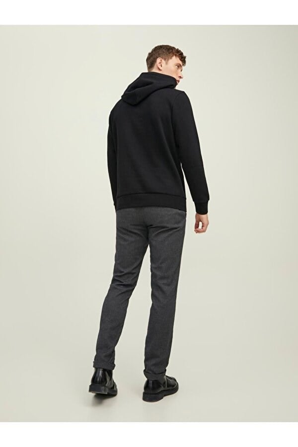 Jack&Jones JPRBLUARCHIE SWEAT HOOD LN Siyah Erkek Sweatshirt