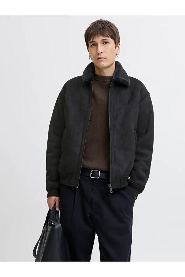 Jack&Jones JPRBLULUKE BOMBER JACKET SN Siyah Erkek Mont