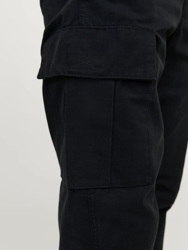 Jack&Jones JPSTKANE JONNIE CUFFED CARGO RET Siyah Erkek Pantolon