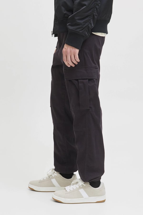 Jack&Jones JPSTKANE JONNIE CUFFED CARGO RET Siyah Erkek Pantolon