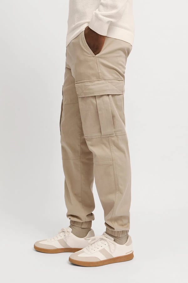 Jack&Jones JPSTKANE JONNIE CUFFED CARGO RET Bej Erkek Pantolon