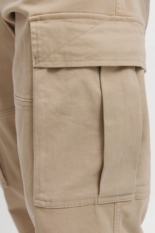 Jack&Jones JPSTKANE JONNIE CUFFED CARGO RET Bej Erkek Pantolon