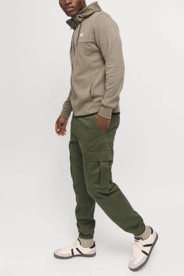 Jack&Jones JPSTKANE JONNIE CUFFED CARGO RET Haki Erkek Pantolon