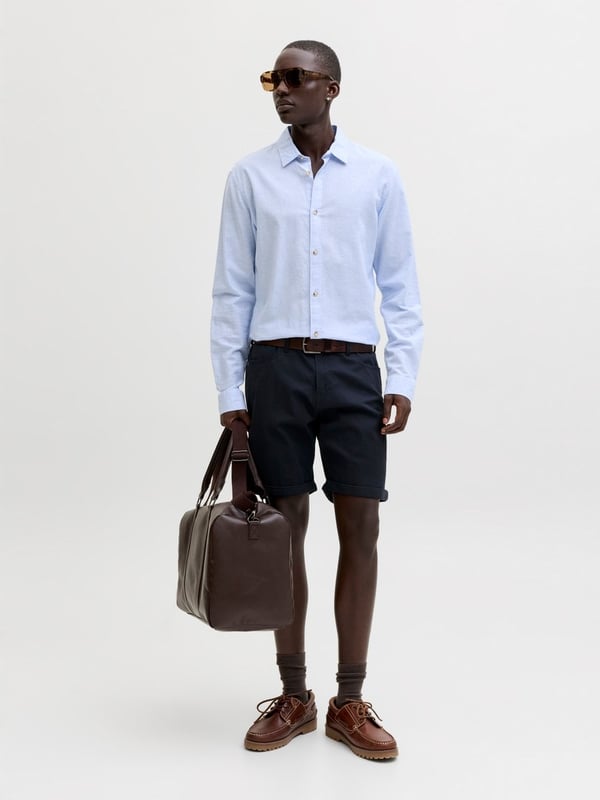 Jack&Jones JPSTRICK DYLAN ORIGINAL SHORTS REG Siyah Erkek Şort