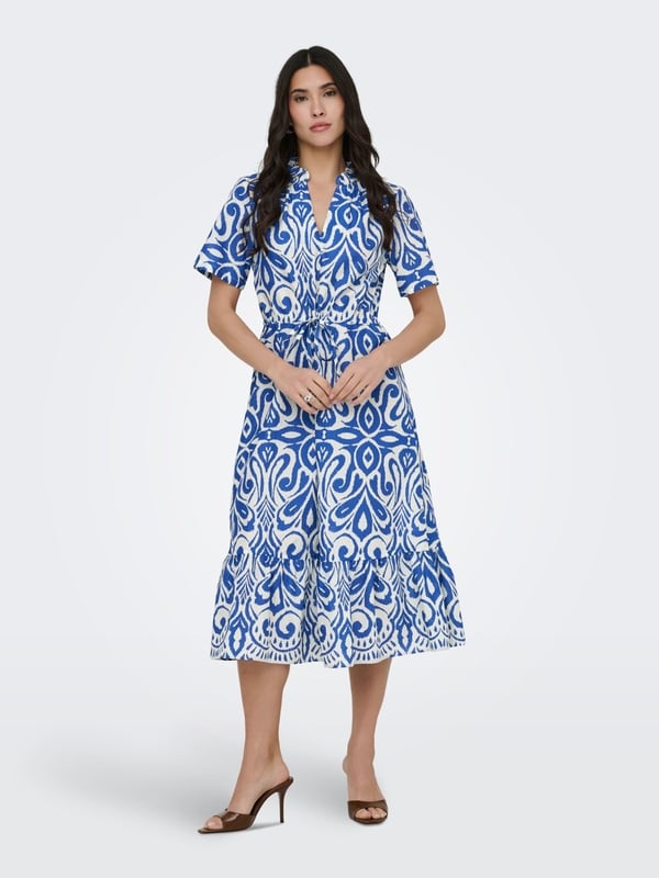 Jdy JDYANNA S/S MIDI DRESS WVN DIA Mavi Kadın Elbise