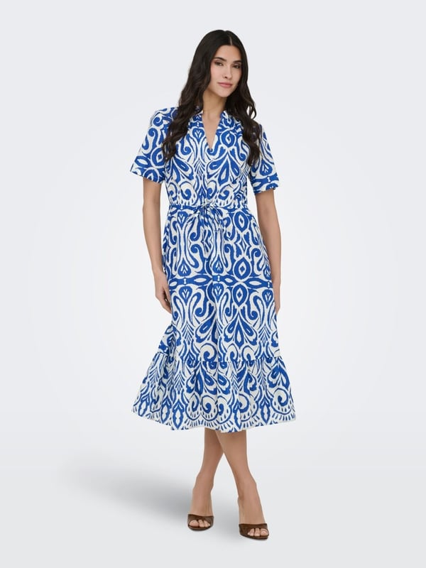 Jdy JDYANNA S/S MIDI DRESS WVN DIA Mavi Kadın Elbise